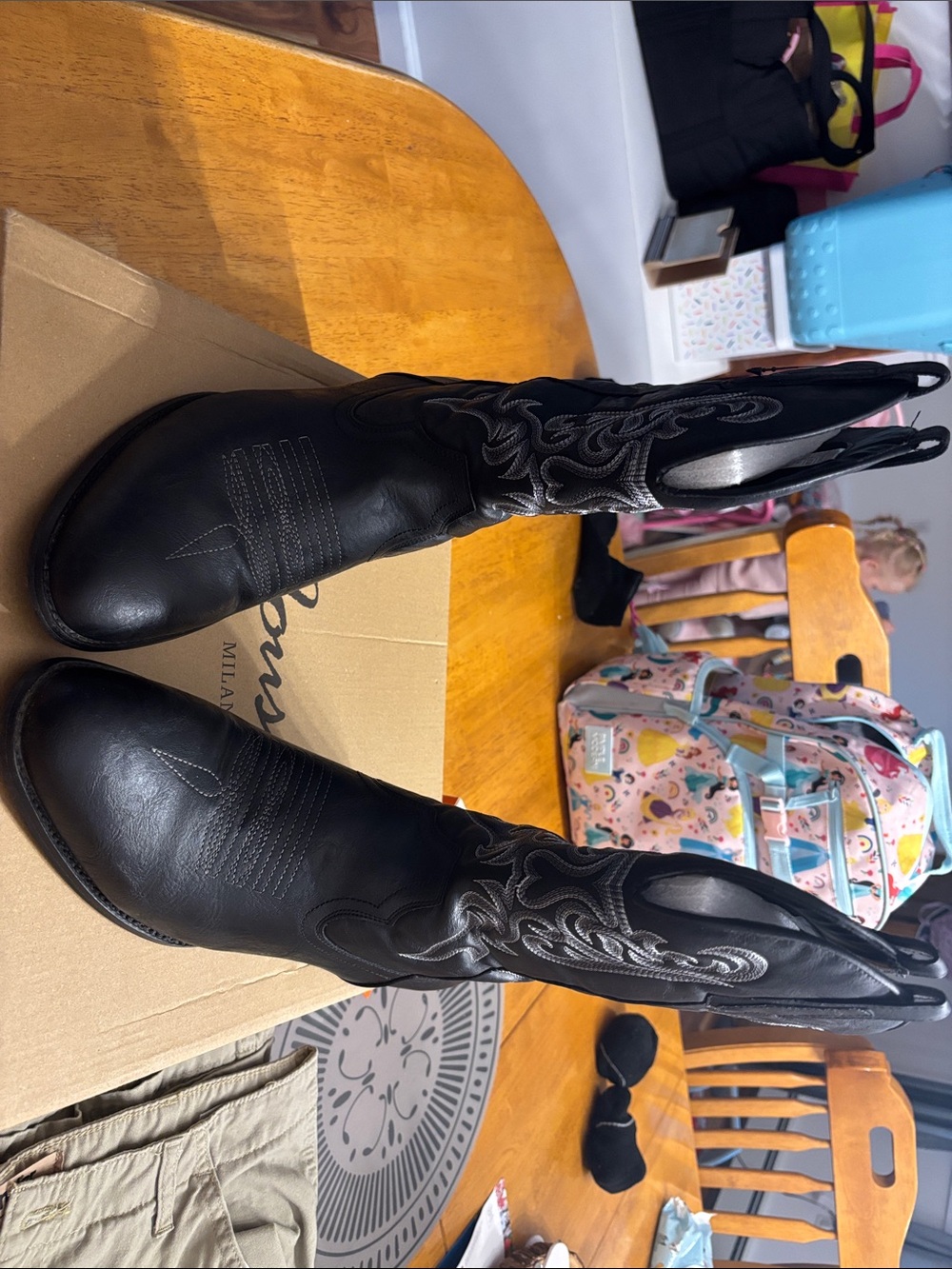 Classic Black Western Men’s Boots